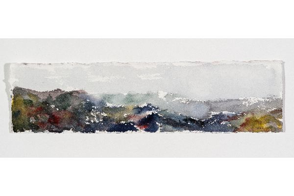 Making Space XVIII, watercolour on Arches, 11x3 in.
